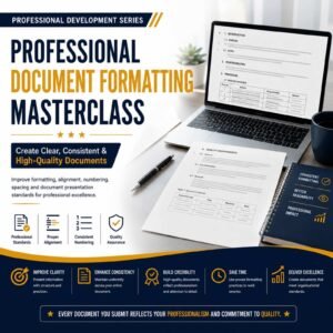 Professional Document Formatting Masterclass: Create Clear, Consistent & High-Quality Documents