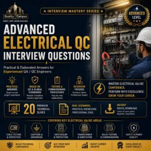 Advanced Electrical QC Interview Questions