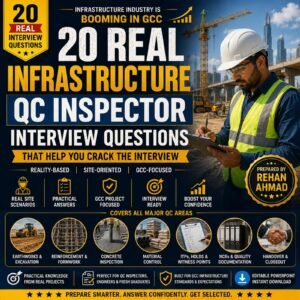 20 Real Infrastructure QC Inspector Interview Questions